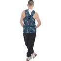 Bons-foot-prints-pattern-background Men s Sleeveless Hoodie View2