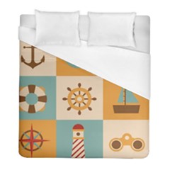 Nautical-elements-collection Duvet Cover (full/ Double Size)