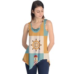 Nautical-elements-collection Sleeveless Tunic