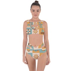 Nautical-elements-collection Bandaged Up Bikini Set 