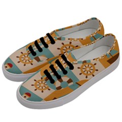 Nautical-elements-collection Men s Classic Low Top Sneakers