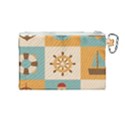 Nautical-elements-collection Canvas Cosmetic Bag (Medium) View2