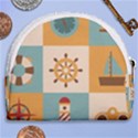 Nautical-elements-collection Horseshoe Style Canvas Pouch View2