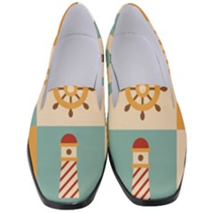 Nautical-elements-collection Women s Classic Loafer Heels