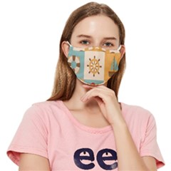 Nautical-elements-collection Fitted Cloth Face Mask (adult)