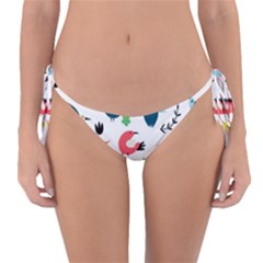 Vector-set-isolates-with-cute-birds-scandinavian-style Reversible Bikini Bottom