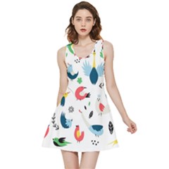 Vector-set-isolates-with-cute-birds-scandinavian-style Inside Out Reversible Sleeveless Dress