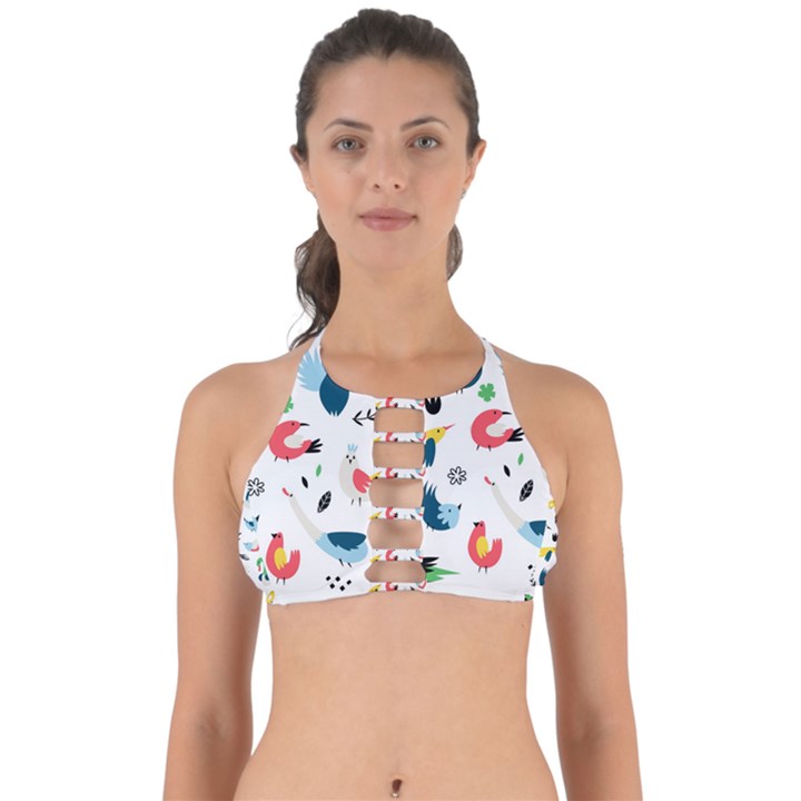 Vector-set-isolates-with-cute-birds-scandinavian-style Perfectly Cut Out Bikini Top