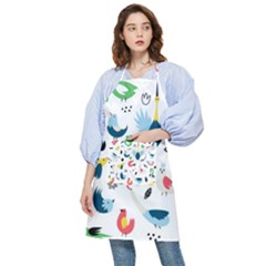 Vector-set-isolates-with-cute-birds-scandinavian-style Pocket Apron by Jancukart