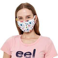 Vector-set-isolates-with-cute-birds-scandinavian-style Crease Cloth Face Mask (adult)