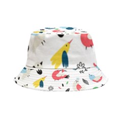 Vector-set-isolates-with-cute-birds-scandinavian-style Inside Out Bucket Hat by Jancukart