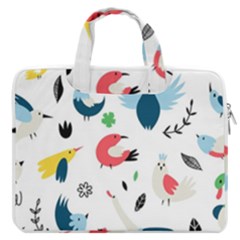 Vector-set-isolates-with-cute-birds-scandinavian-style Macbook Pro 13  Double Pocket Laptop Bag