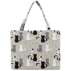 Cute-cat-seamless-pattern Mini Tote Bag