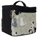 Cute-cat-seamless-pattern Make Up Travel Bag (Big) View1