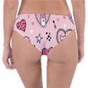 Cartoon-cute-valentines-day-doodle-heart-love-flower-seamless-pattern-vector Reversible Classic Bikini Bottoms View2