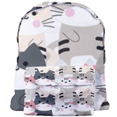 Cute-cat-couple-seamless-pattern-cartoon Giant Full Print Backpack