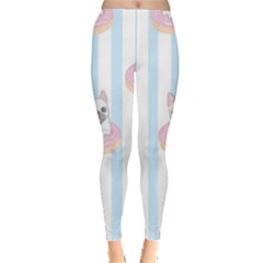 French-bulldog-dog-seamless-pattern Leggings  by Jancukart