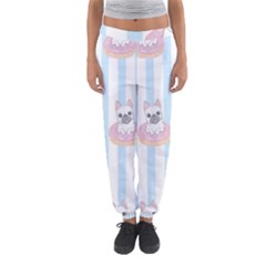 French-bulldog-dog-seamless-pattern Women s Jogger Sweatpants