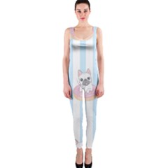 French-bulldog-dog-seamless-pattern One Piece Catsuit