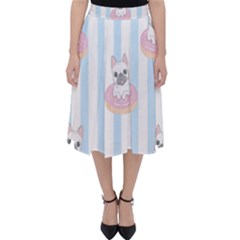 French-bulldog-dog-seamless-pattern Classic Midi Skirt