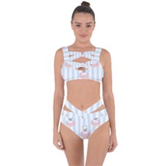 French-bulldog-dog-seamless-pattern Bandaged Up Bikini Set 