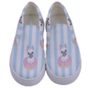 French-bulldog-dog-seamless-pattern Kids  Canvas Slip Ons View1