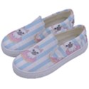 French-bulldog-dog-seamless-pattern Kids  Canvas Slip Ons View2