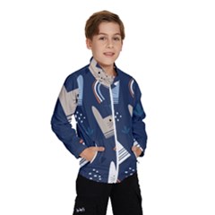 Colorful-cute-cats-seamless-pattern Kids  Windbreaker