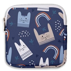 Colorful-cute-cats-seamless-pattern Mini Square Pouch