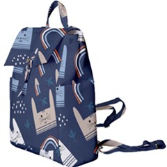 Colorful-cute-cats-seamless-pattern Buckle Everyday Backpack