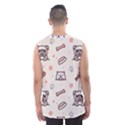 Pug-dog-cat-with-bone-fish-bones-paw-prints-ball-seamless-pattern-vector-background Men s Basketball Tank Top View2