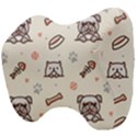 Pug-dog-cat-with-bone-fish-bones-paw-prints-ball-seamless-pattern-vector-background Head Support Cushion View4