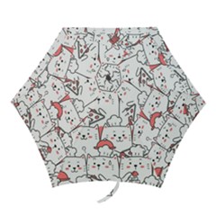 Cute-cat-chef-cooking-seamless-pattern-cartoon Mini Folding Umbrellas by Jancukart