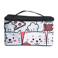 Cute-cat-chef-cooking-seamless-pattern-cartoon Cosmetic Storage