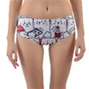 Cute-cat-chef-cooking-seamless-pattern-cartoon Reversible Mid-Waist Bikini Bottoms View3