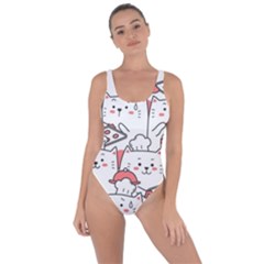 Cute-cat-chef-cooking-seamless-pattern-cartoon Bring Sexy Back Swimsuit by Jancukart