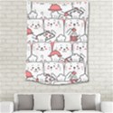 Cute-cat-chef-cooking-seamless-pattern-cartoon Medium Tapestry View2