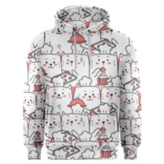 Cute-cat-chef-cooking-seamless-pattern-cartoon Men s Overhead Hoodie by Jancukart