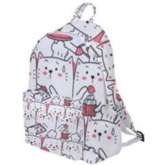 Cute-cat-chef-cooking-seamless-pattern-cartoon The Plain Backpack by Jancukart