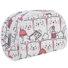 Cute-cat-chef-cooking-seamless-pattern-cartoon Make Up Case (large)