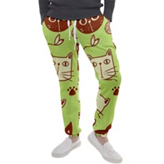 Cute-hand-drawn-cat-seamless-pattern Men s Jogger Sweatpants