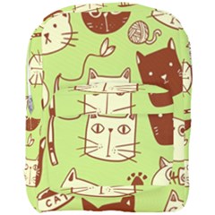 Cute-hand-drawn-cat-seamless-pattern Full Print Backpack