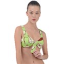 Cute-hand-drawn-cat-seamless-pattern Front Tie Bikini Top View1