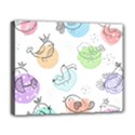 Cartoon-bird-cute-doodle-bird Deluxe Canvas 20  x 16  (Stretched) View1