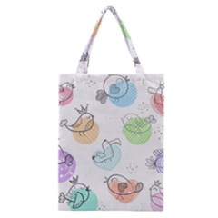 Cartoon-bird-cute-doodle-bird Classic Tote Bag