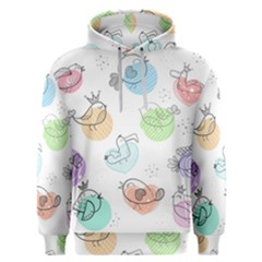 Cartoon-bird-cute-doodle-bird Men s Overhead Hoodie