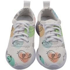 Cartoon-bird-cute-doodle-bird Kids Athletic Shoes by Jancukart