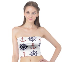 Nautical-seamless-pattern Tube Top