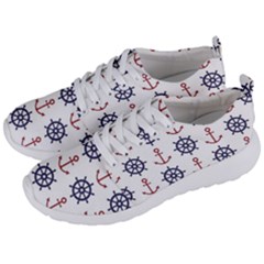 Nautical-seamless-pattern Men s Lightweight Sports Shoes