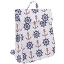 Nautical-seamless-pattern Flap Top Backpack View2